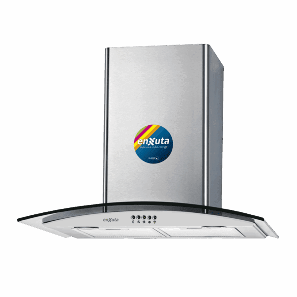 Campana 60 cm de Acero Inoxidable con Vidrio y extracción de 750 m3/h