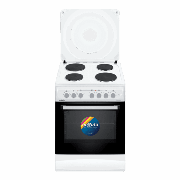 Cocina Eléctrica 4 Discos Eléctricos y Convección Blanca 60x60