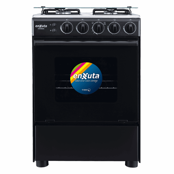 Cocina Supergas 4 Hornallas Negra con Termocupla 60x60 - China