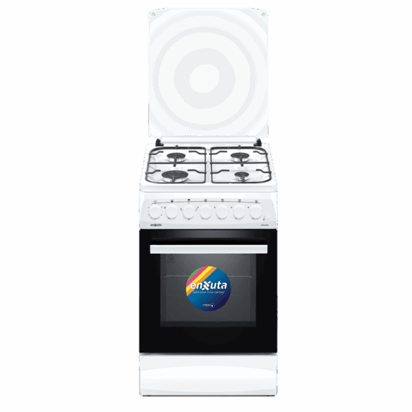 Cocina Combinada 4 Hornallas Blanca con Termocupla 50x60