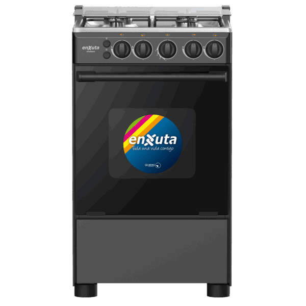 Cocina Supergas 4 Hornallas Negra con Termocupla 50x60