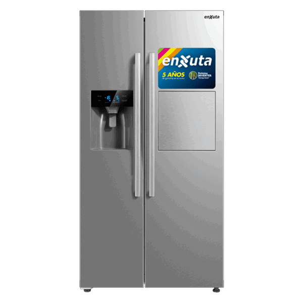 Refrigerador Side By Side Frío Seco Inverter 490 Litros con Dispensador y Bar