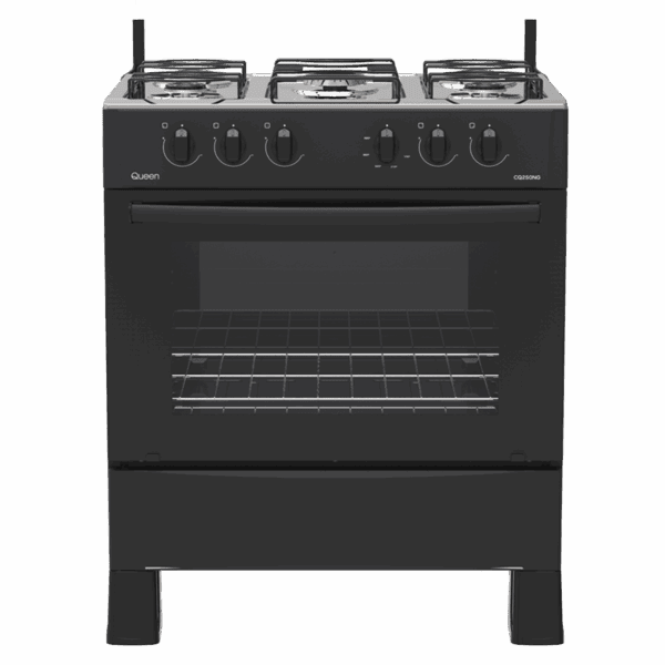 Cocina Supergas 5 Hornallas Negra y Termocupla Queen