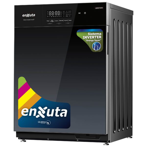 Lavasecarropa Automático Inverter Carga Frontal Negro 10,5 kg