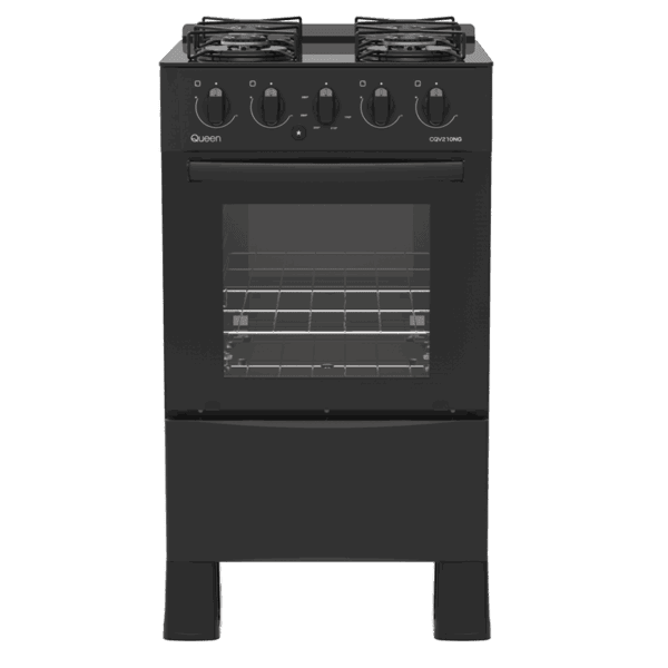 Cocina Supergas 4 Hornallas Mesada de Vidrio Negra y Termocupla Queen