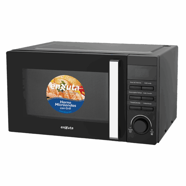 Microondas 23 Litros Digital Negro con Grill