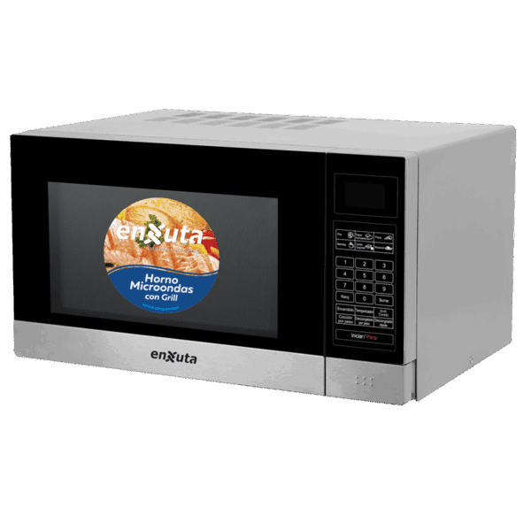 Microondas 23 Litros Digital Inox con Grill