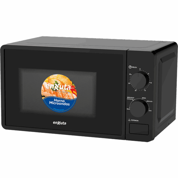 Microondas 20 Litros Manual Negro