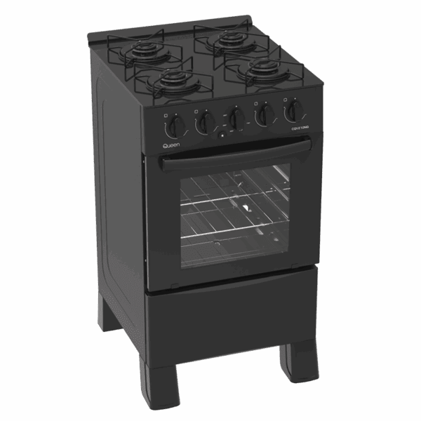 Cocina Supergas 4 Hornallas Mesada de Vidrio Negra y Termocupla Queen - Imagen 2