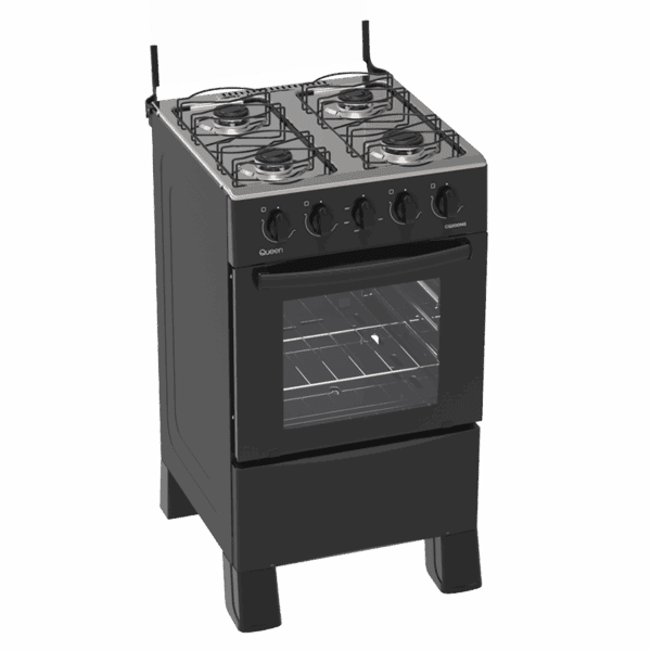 Cocina Supergas 4 Hornallas Negra con Termocupla Queen - Imagen 2