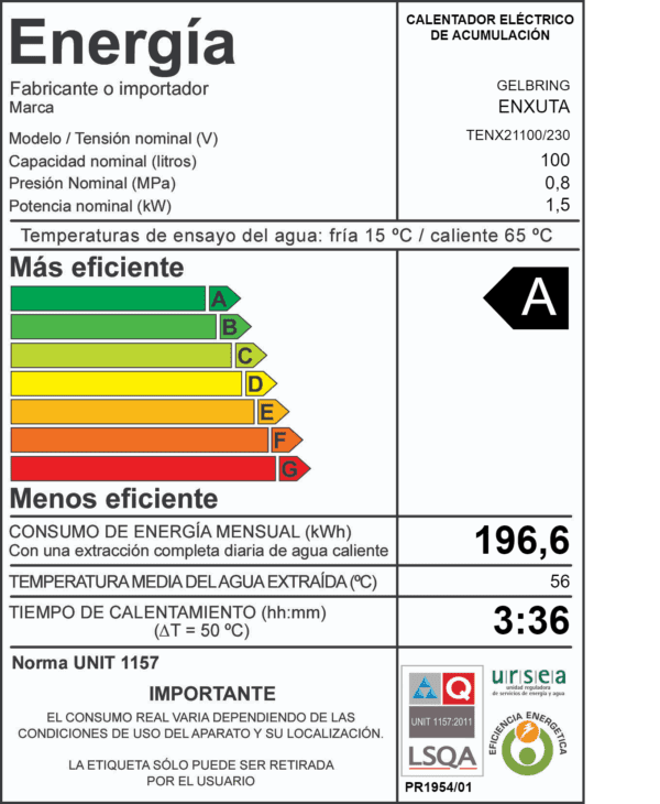 Termotanque de Acero 100 Litros línea Cilíndrica - Imagen 2