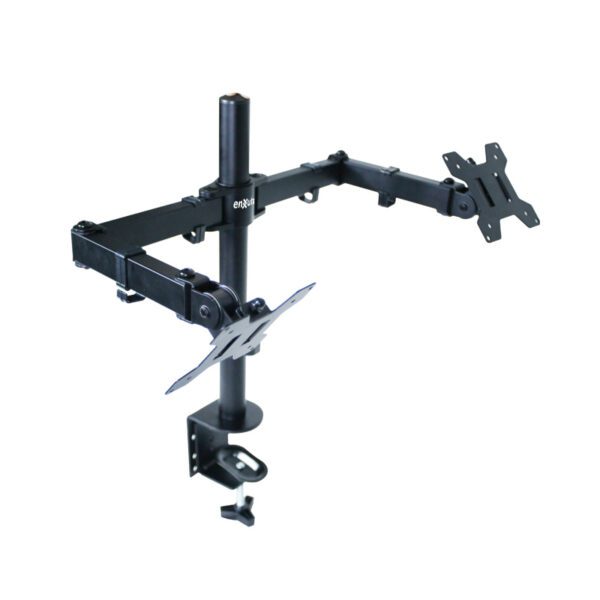 Soporte de Escritorio Doble Brazo con Rotación 360° Monitor14 a 27 - Imagen 2