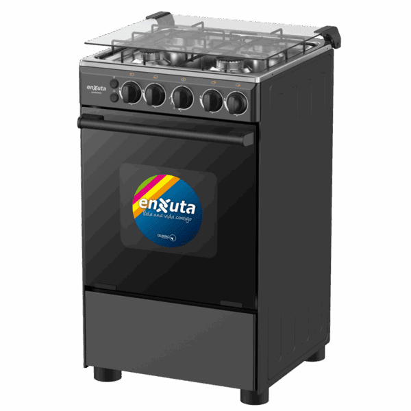 Cocina Supergas 4 Hornallas Negra con Termocupla 50x60 - Imagen 2