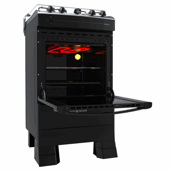 Cocina Supergas 4 Hornallas Negra con Termocupla y Grill - Imagen 2
