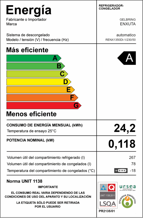 Refrigerador Frío Seco 345 Litros Inox con Dispensador - Imagen 2