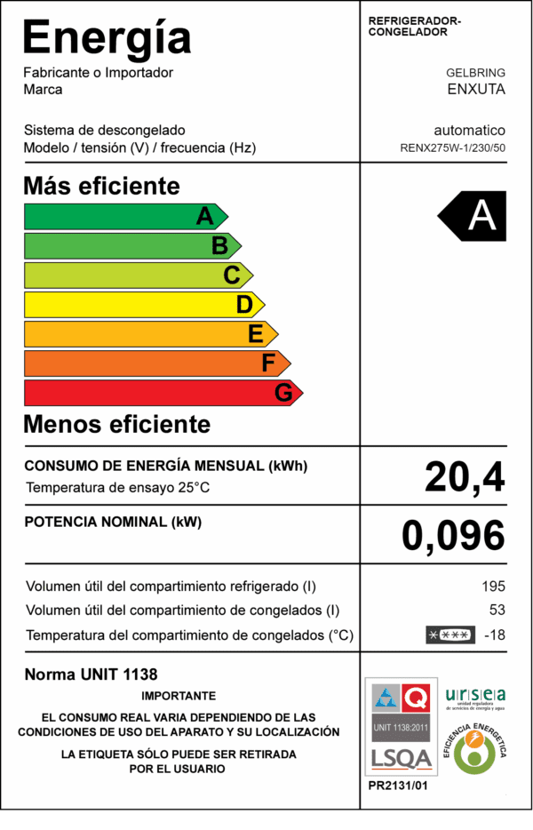 Refrigerador Frío Seco 248 Litros Blanco - Imagen 2