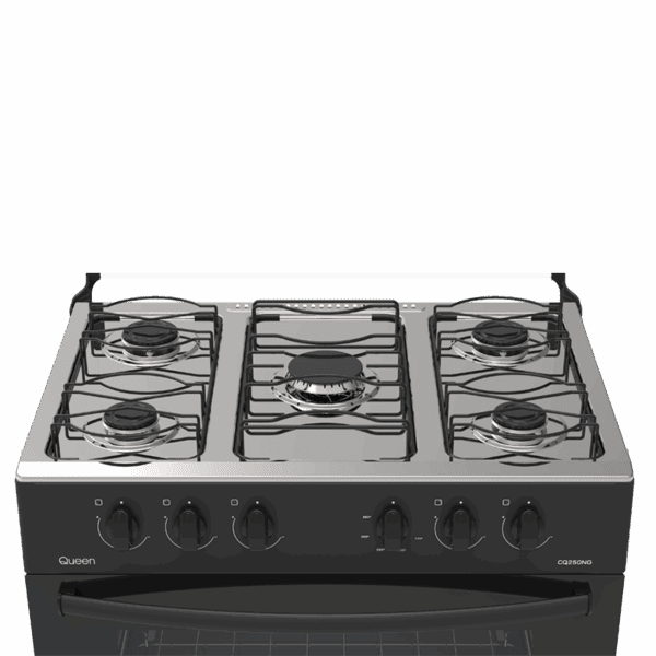 Cocina Supergas 5 Hornallas Negra y Termocupla Queen - Imagen 2