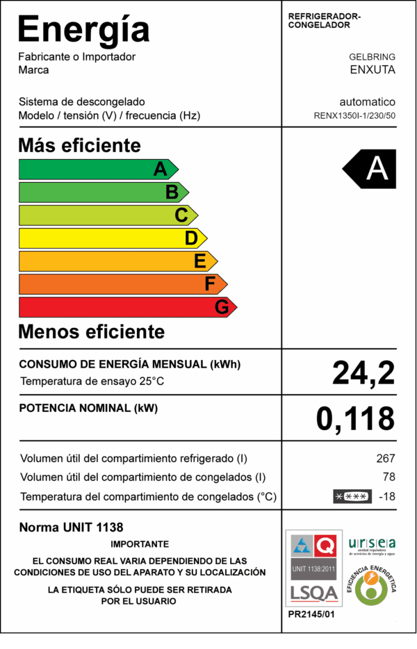 Refrigerador Frío Seco 345 Litros Inox - Imagen 3