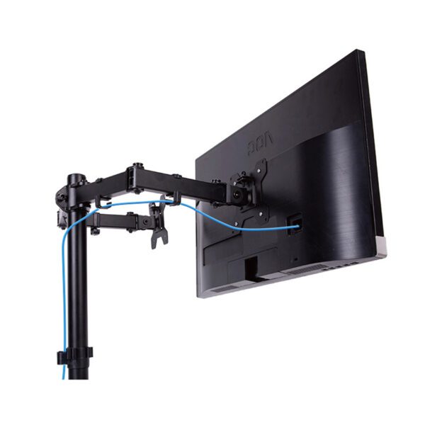 Soporte de Escritorio Doble Brazo con Rotación 360° Monitor14 a 27 - Imagen 4