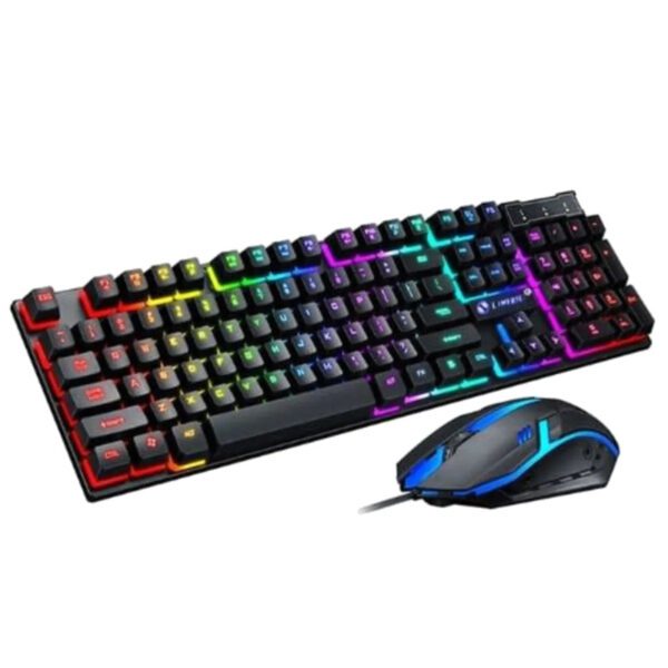 Combo teclado + mouse cableado con luces RGB JEDEL GK110+ - Imagen 2