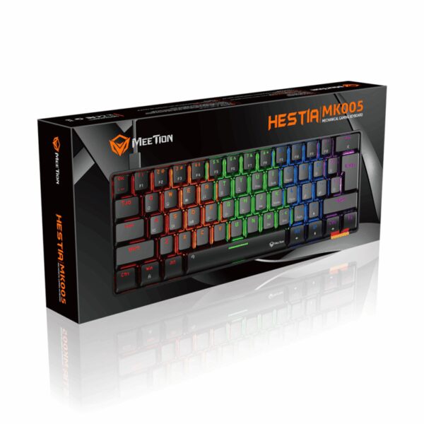Teclado mecánico MEETION MT-MK005 60% Black