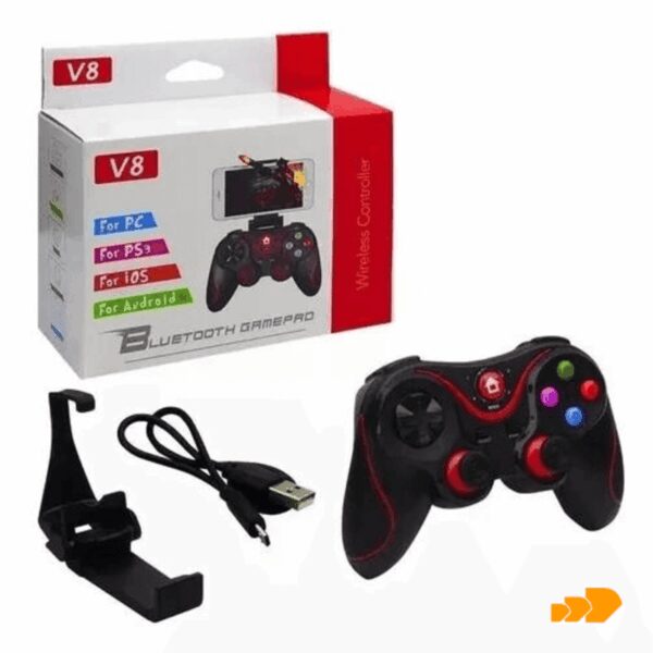 Joystick inalámbrico bluetooth V8 compatible Android/PS3/PS4/PC TV