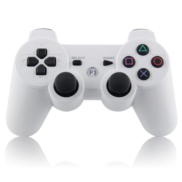 Joystick inalámbrico bluetooth compatible PS3 color blanco