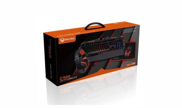Combo 4 IN 1 Teclado+ Mouse + Mousepas + Auriculares Meetion C500
