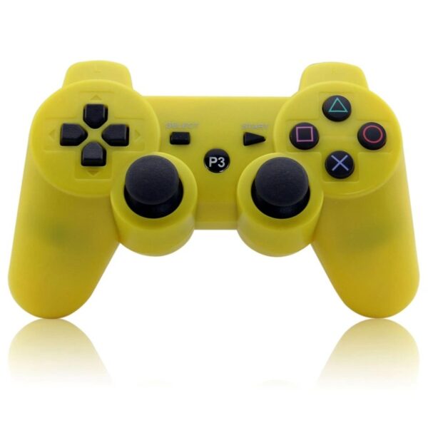 Joystick inalámbrico bluetooth compatible PS3 color amarillo