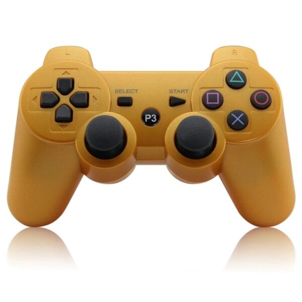 Joystick inalámbrico bluetooth compatible PS3 color dorado