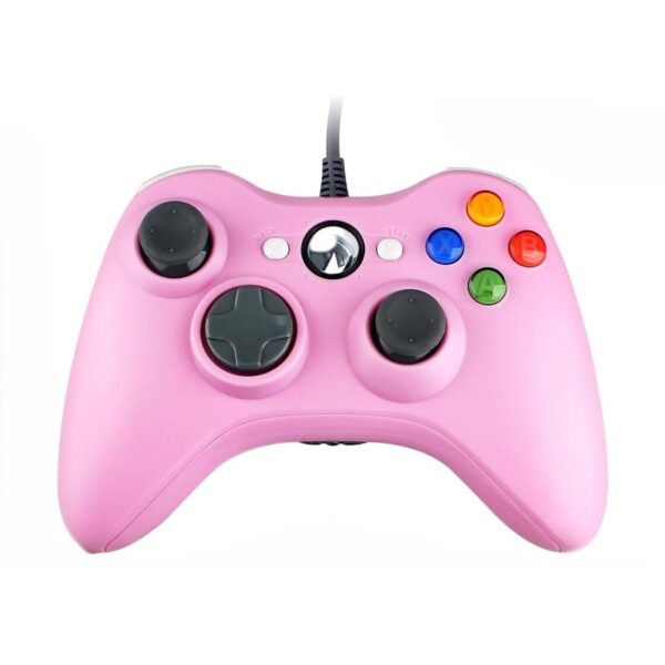 Joystick cableado compatible con Xbox 360 / PC color rosa