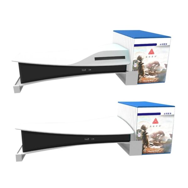 Soporte horizontal para PlayStation 5 con compartimiento 12 games