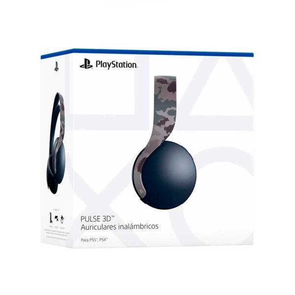 Auriculares Sony Pulse 3D Headset PS5 color camo grey