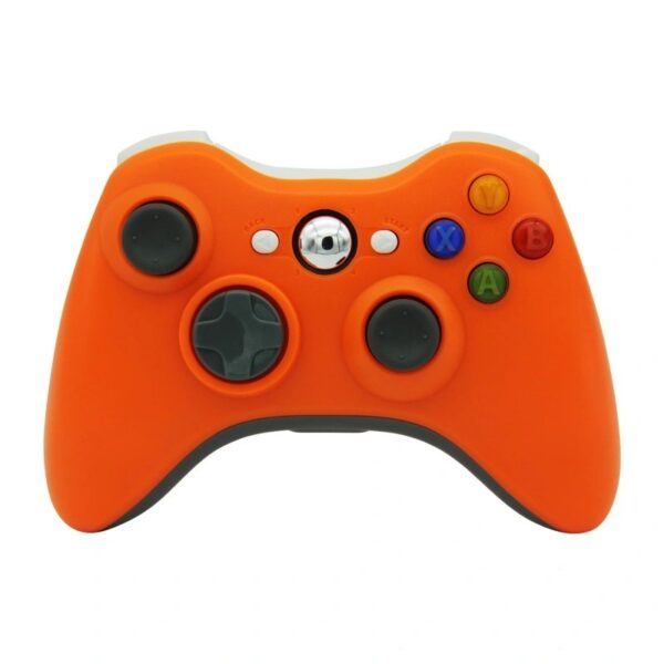 Joystick inalámbrico con receptor Xbox 360/PC color naranja