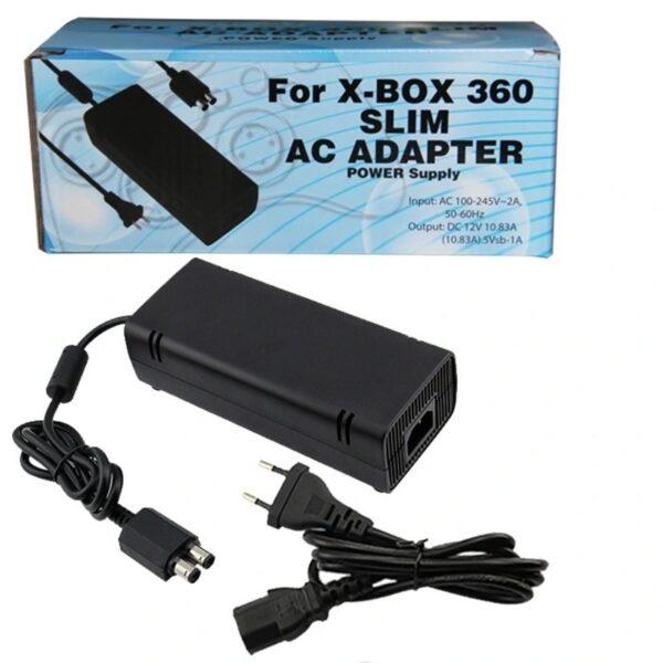 Fuente, transformador para consola Xbox 360 Slim (2 pines)