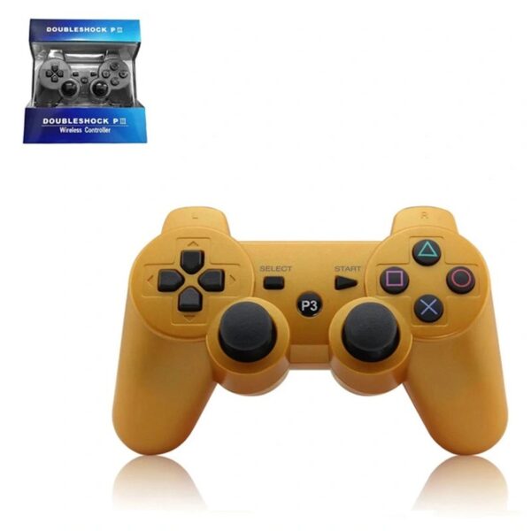 Joystick inalámbrico bluetooth compatible PS3 color dorado - Imagen 2