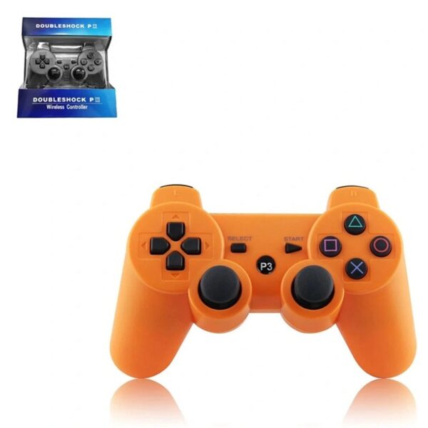 Joystick inalámbrico bluetooth compatible PS3 color naranja - Imagen 2