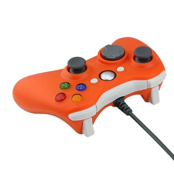Joystick cableado compatible con Xbox 360 / PC color naranja - Imagen 2