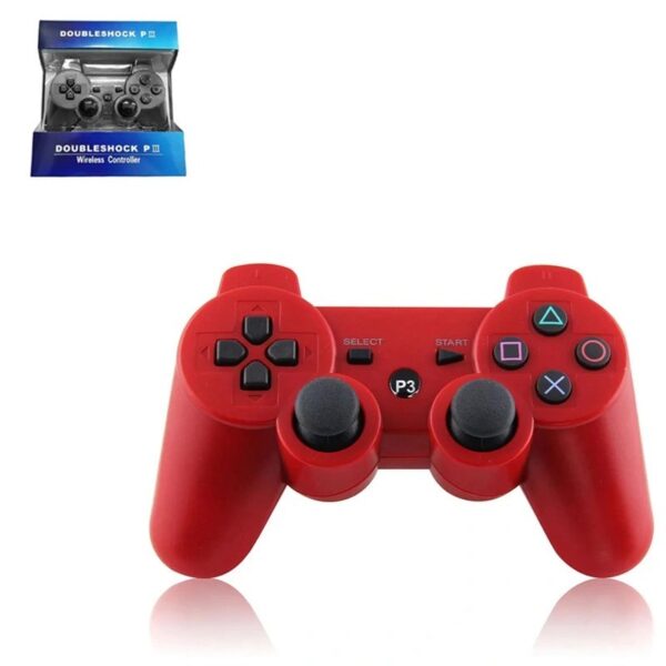 Joystick inalámbrico bluetooth compatible PS3 color rojo - Imagen 2