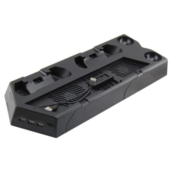Soporte para PS4/SLIM/PRO con cooler+ compartimiento para 14 game - Imagen 2