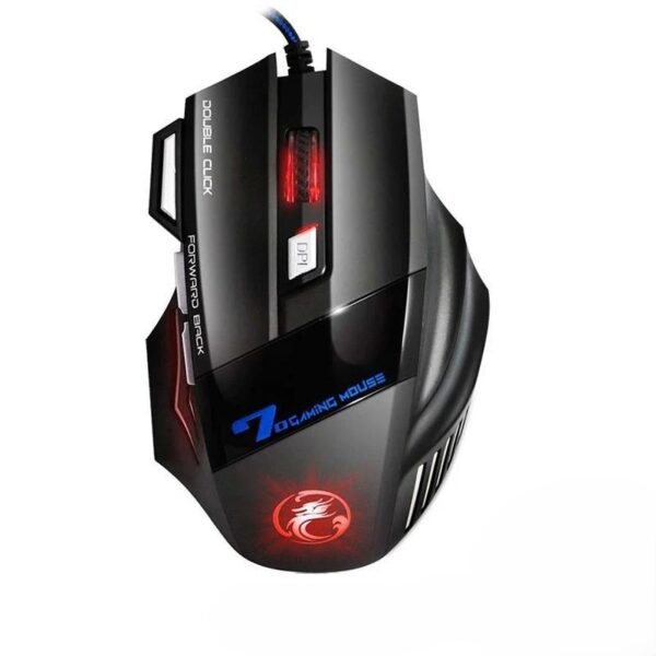 Mouse Gaming mice Silent Wired, 2400 DPI, 7 botones, USB