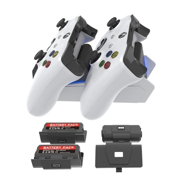 Estación de carga + 2 baterías para joystick Xbox series / X-one - Imagen 3