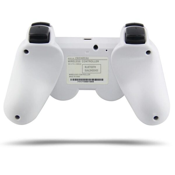 Joystick inalámbrico bluetooth compatible PS3 color blanco - Imagen 3