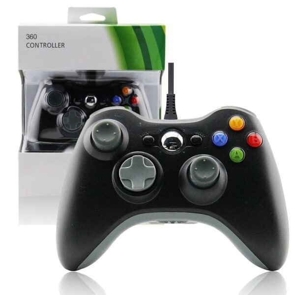Joystick cableado compatible con Xbox 360 / PC color negro - Imagen 3