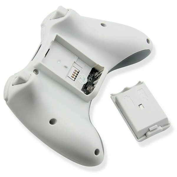 Joystick inalámbrico compatible con Xbox 360 color blanco - Imagen 3