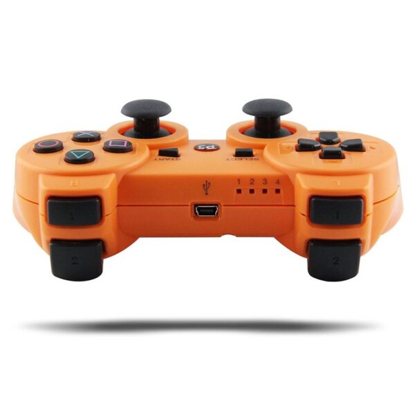 Joystick inalámbrico bluetooth compatible PS3 color naranja - Imagen 4