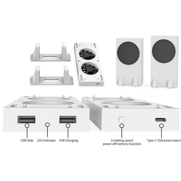 Ventilador Fan Cooler vertical para Xbox Series S Dobe TYX-0658 - Imagen 4