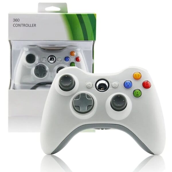 Joystick inalámbrico compatible con Xbox 360 color blanco - Imagen 5