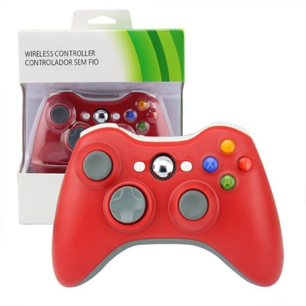 Joystick inalámbrico compatible con Xbox 360 color rojo - Imagen 4