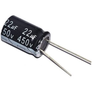 Capacitor, condensador 450V 22uF